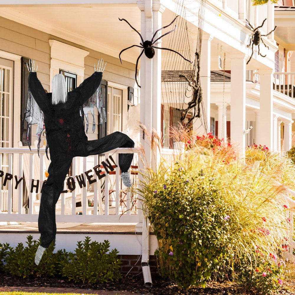 QJUHUNG 57 Inch Life Size Halloween Decorative Climbing Zombies Creepy