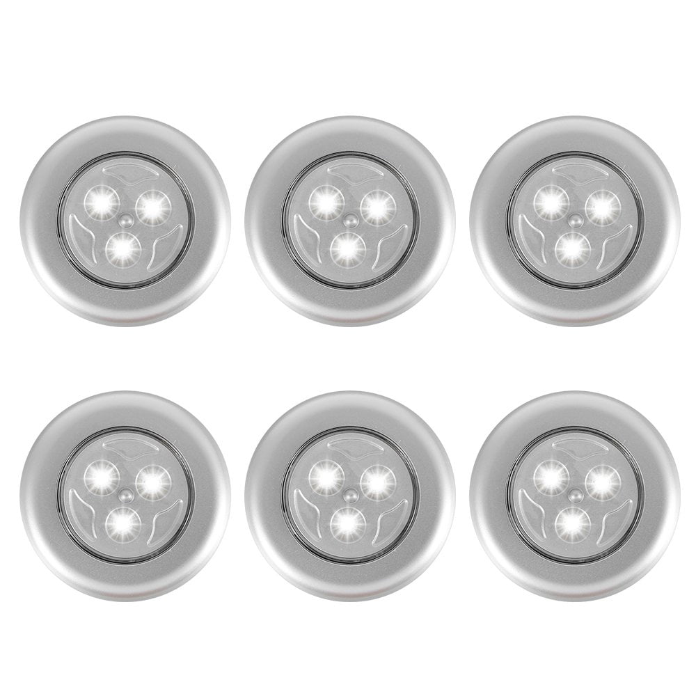 QJUHUNG 6 Pack LED BatteryPowered Wireless Night Light Stick Tap Touch
