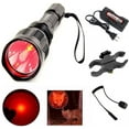 thumbnail image 1 of QJUHUNG High Power One Mode Red LED Flashlight,Powerful Single Mode Red Flashlight for Night Observation,Black, 1 of 7