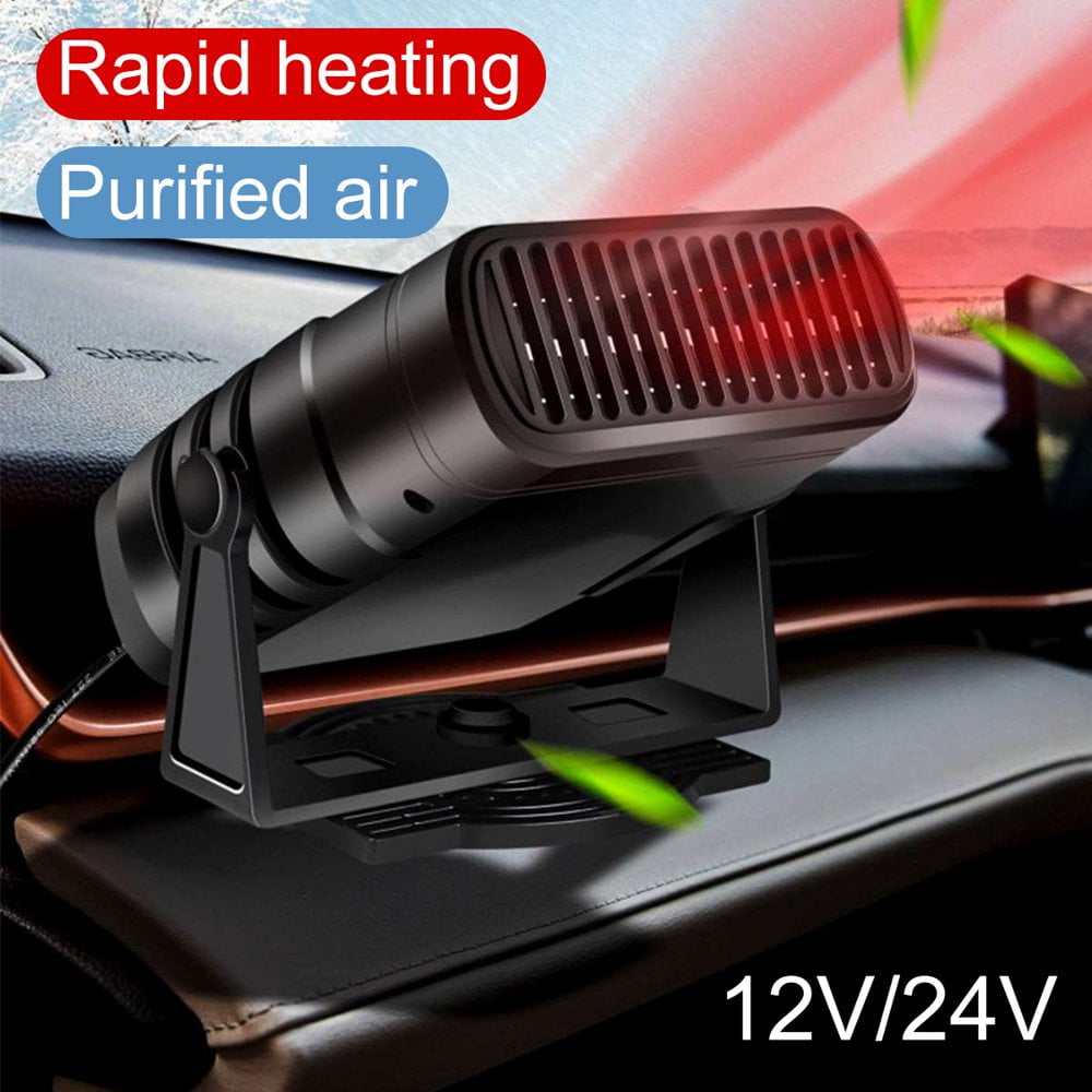 QJUHUNG Car Heater Windshield Defroster 2 In 1 Portable Electric Car