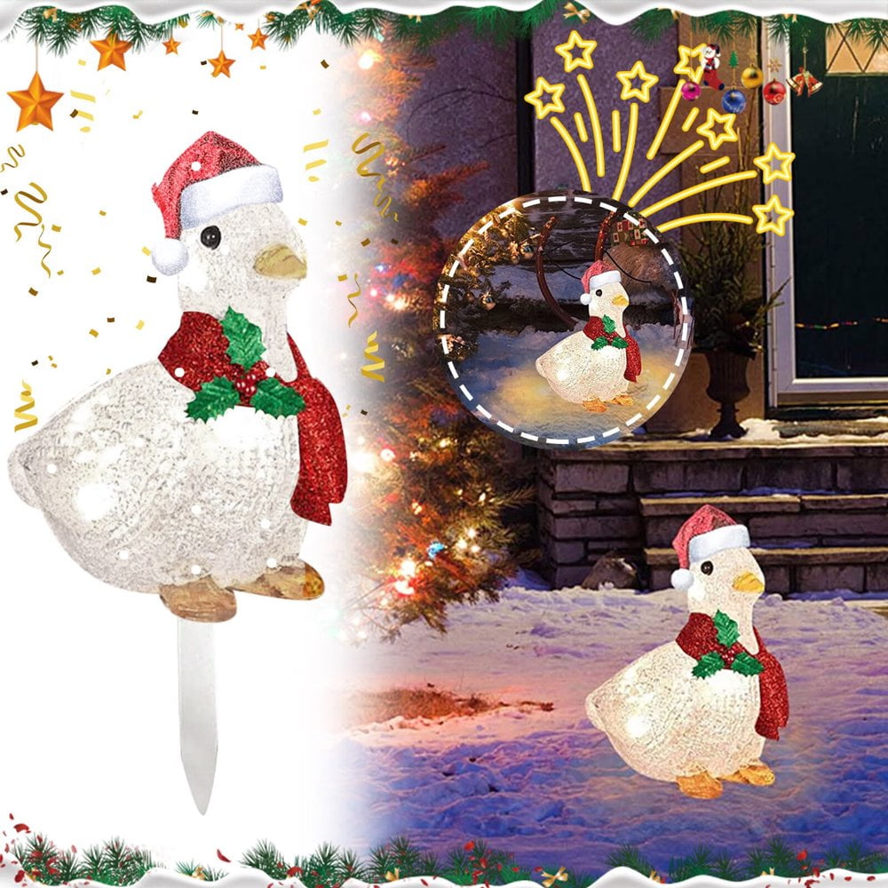 QJUHUNG Christmas Scarf Lights Deer Ornaments Decoration LightUp Deer