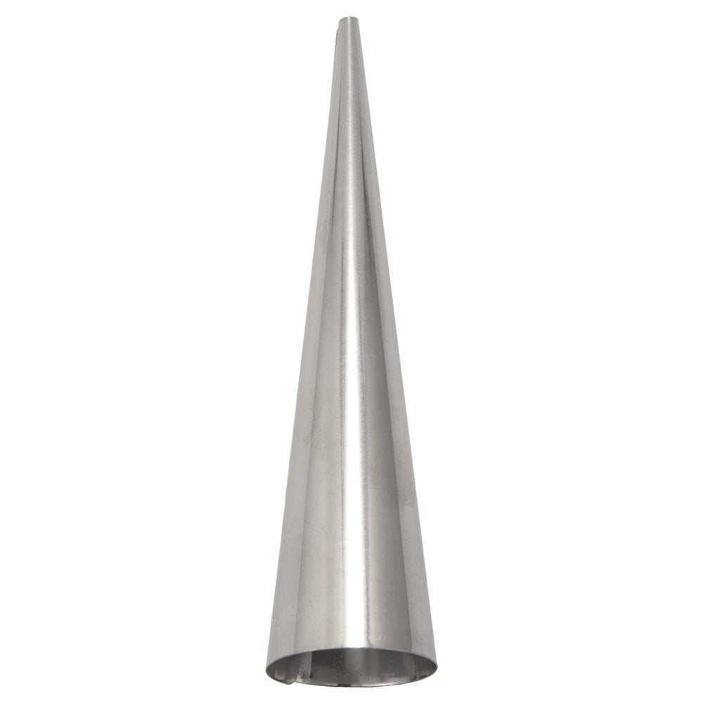 QJUHUNG Cream Horn Molds 12Pcs Large Size Baking Cones Stainless Steel