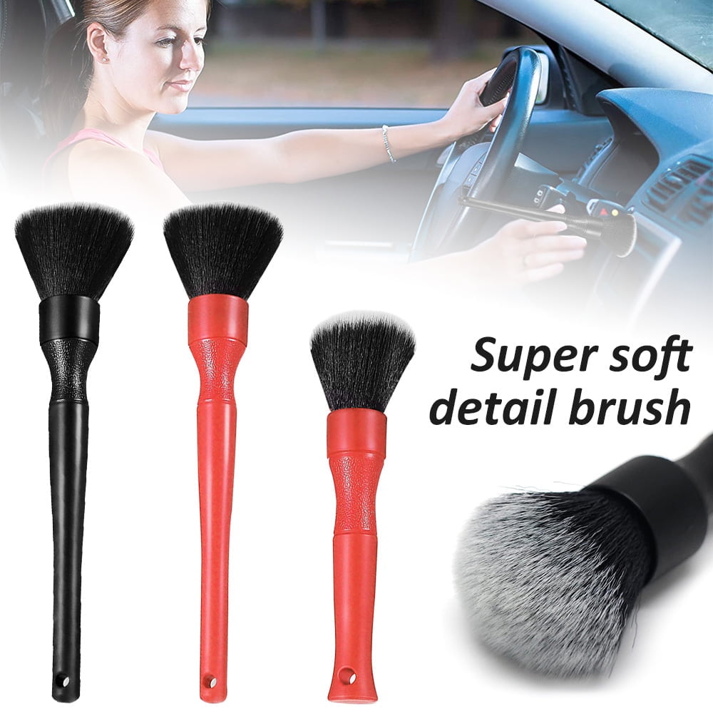QJUHUNG Detail Brushes Car Detailing Brush Car Cleaner Tool for Car Cleaning Vents Dash Brushes