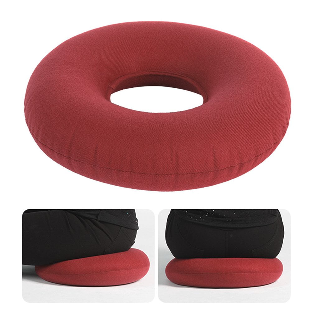 QJUHUNG Donut Pillow for Tailbone Pain Inflatable Donut Cushion Seat