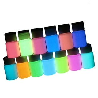 DTOWER Glow in The Dark Paint Set Self-Luminous Phosphorescent Glowing  Paints for Wall Body Painting