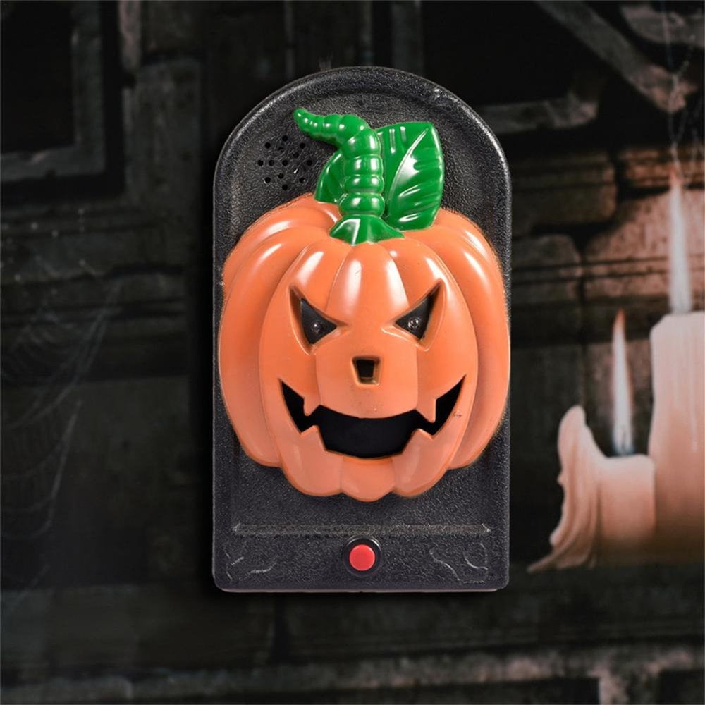 QJUHUNG Halloween Decorations Halloween Doorbell Glowing Sounding