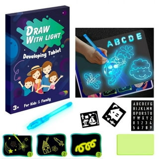 16 Fluorescent Neon Chalk Markers UV Glow in the Dark - Double Pack of  Extra Fine and Medium Tip Liquid Chalk Pens