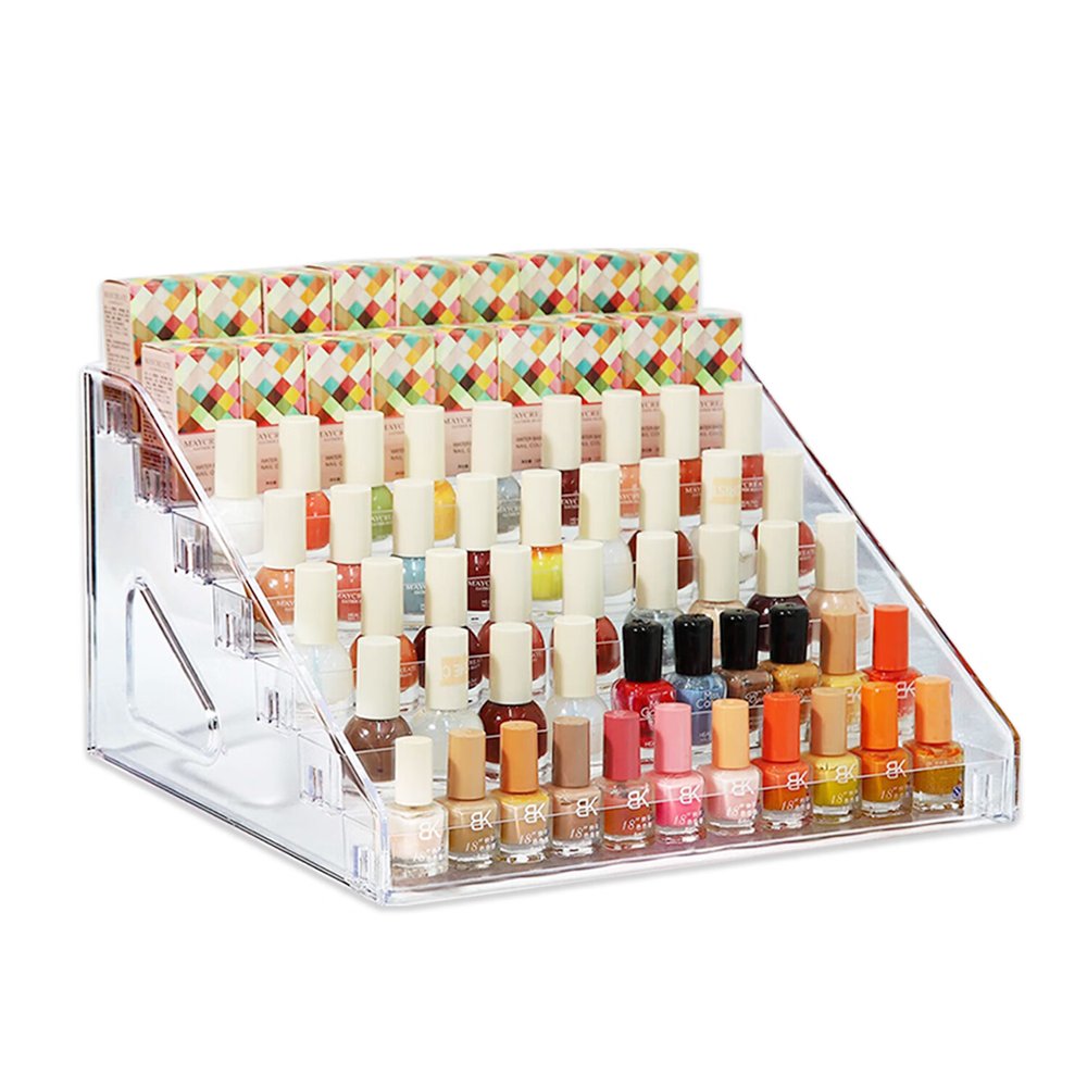 QJUHUNG Nail Polish Organizer 84 Bottles of 7 Layers Sunglass Organizer