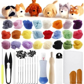 Toorise Needle Felting Starter Kit for Beginners Adults 24 Colours Wool  Roving Felting Set with Complete Accessories Natural Felting Basic Tools  for DIY Felting Craft Projects 