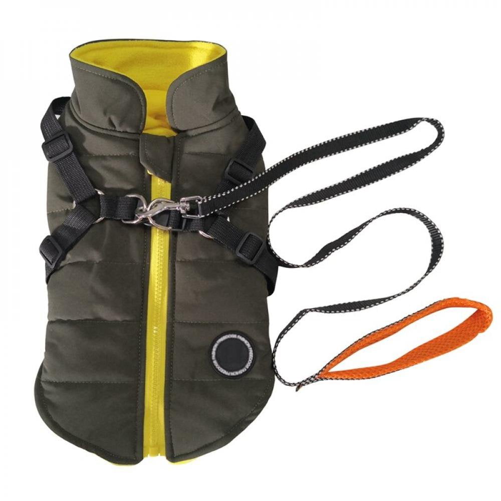 QJUHUNG Pet Dogs Vest Harness Winter Coat Small Dog Vest Harness Pet