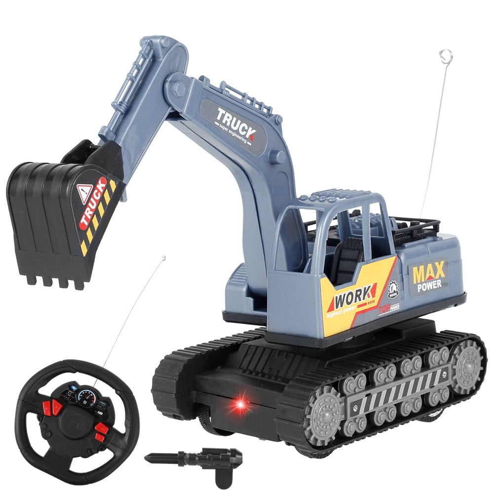 QJUHUNG Remote Control Excavator Toy for Kids 1 24 RC Crawler Excavator