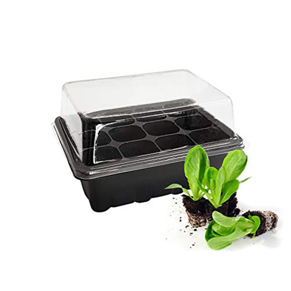 QJUHUNG Seed Starter Trays Garden Center with Growing Medium Seed Trays with Lids Seed Starter