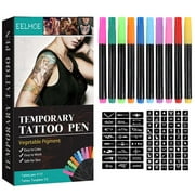 QJUHUNG Temporary Tattoo Ink Easy To Clean Tattoo Markers for Body Art Painting Drawing
