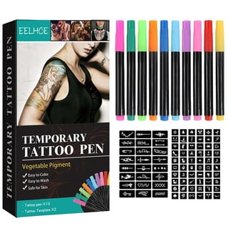 Jim&Gloria Body Tattoo Markers 6 Colors Fake Tattoos Temporary Tattoo Kit  Teen Girls Trendy Stuff Kawaii Gifts for Birthday Halloween The Day Of The  Dead Thanksgiving and Christmas