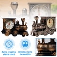 thumbnail image 1 of QJUHUNG Train Alarm Clock Unique Eye-Catching Exquisite Train Sporting Unique Gift For Motor Lovers Kids Students Bronze, 1 of 6