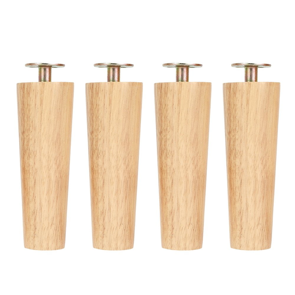 QJUHUNG Wooden Table Legs Wood Furniture Leg Wooden Sofa Feet Wood