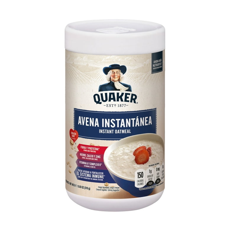 Quaker Instant Oats High Iron Avena Instantanea 310g Hot Breakfast