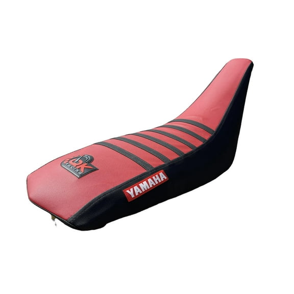 QK RACING Seat Cover Compatible Fit for Yamaha Raptor Seat Cover 660 660R 2001-2005 (Red Top/Black Sides)