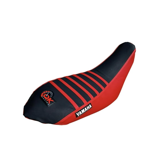 QK RACING Seat Cover Compatible Fit for Yamaha Raptor Seat Cover 700 700R Seat Cover 2006-2021 (Red Sides/Black Top)