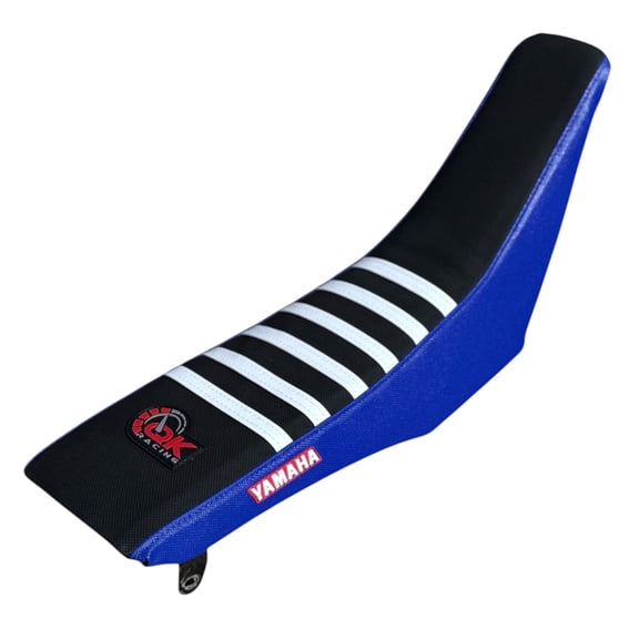 QK Racing Yamaha TTR 125L / 125LE 125 Seat Cover  All Black with Blue Ribs  Durable, Gripper Replacement Seat Cover