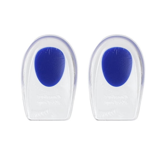 QKC 1pair Silicone Gel Heel Pads With U-Shape Half Size Design For Anti-Slip, Shock Absorption And Pain Relief In High Heels And Sports Shoes-Green