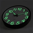 thumbnail image 1 of QKURT 12 Inch Night Light Wall Clock, Silent Non-Ticking Quartz Wall Clocks, Large Luminous Function Numbers and Hands, Easy to Read Both Day and Night, 1 of 8