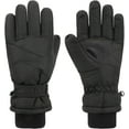 thumbnail image 1 of QKURT Kids Ski Gloves for Outdoor Sports, Winter Waterproof Warm Fleece Gloves Snowproof Snowboard Glove Insulated Thermal Cold Weather Glove Warm Gloves for Boys Girls, All Black,L, 1 of 7