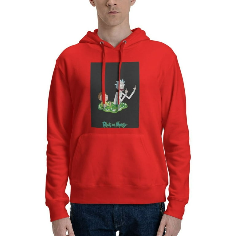 QKWireless Rick and Morty Classic Breathable Fashionable Novelty Men s Hoodie RAM08 Red 3XL Walmart
