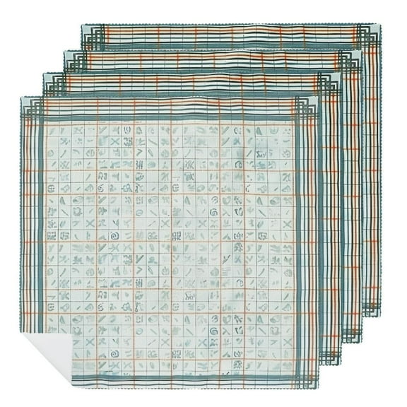 QKZF Green Circles Cloth Napkins, Napkins Cloth Spring Color, Washable Napkins for Dinner Table Kitchen Party, Wedding, Restaurant &amp; Camping  2 PCS