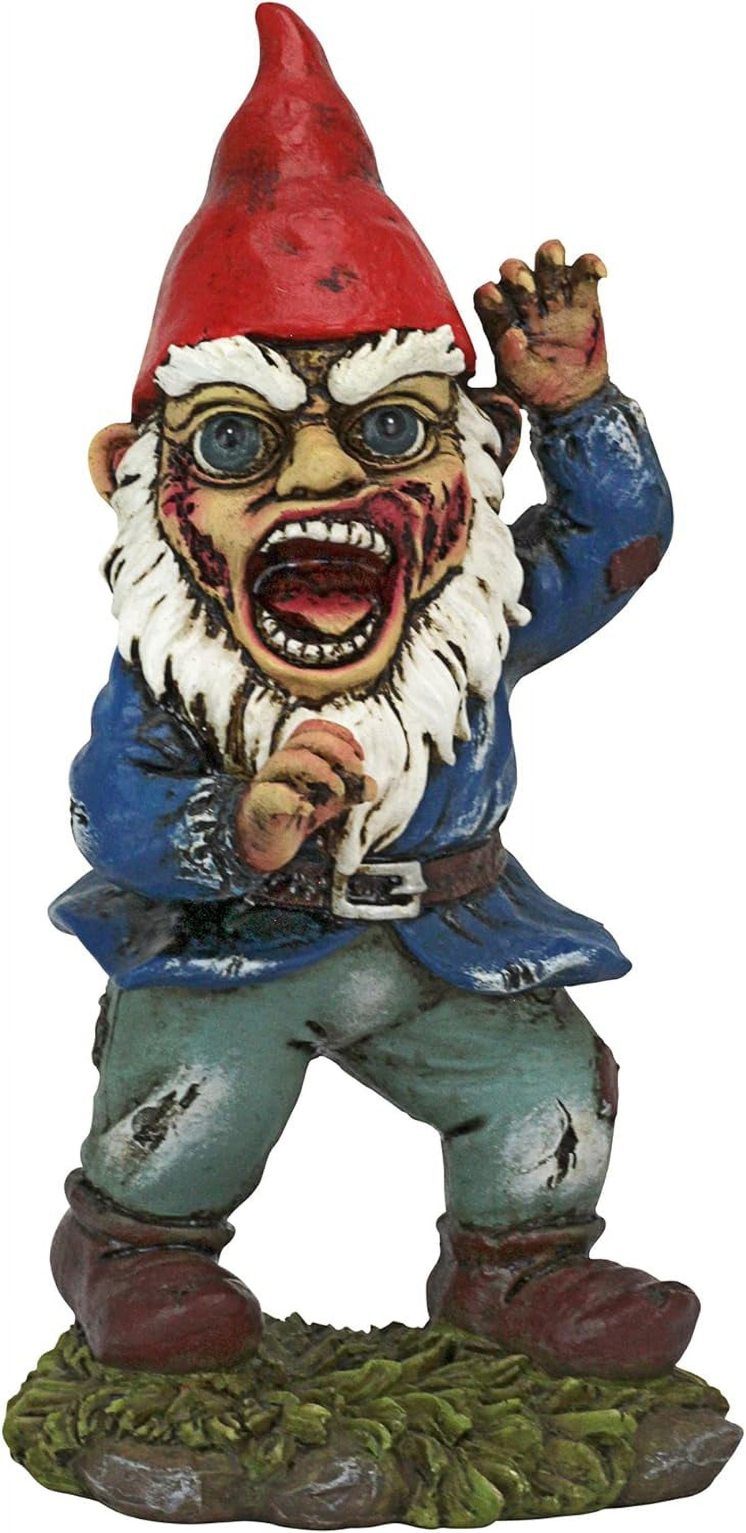 Full Color Zombie Apocalypse Garden Gnome Statue