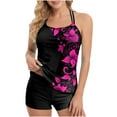 thumbnail image 1 of QLEICOM Bathing Suit for Women,Womens Swimsuits,Adjustable Strap Two Piece Swimsuit with Padded Top Floral Print Set, 1 of 7