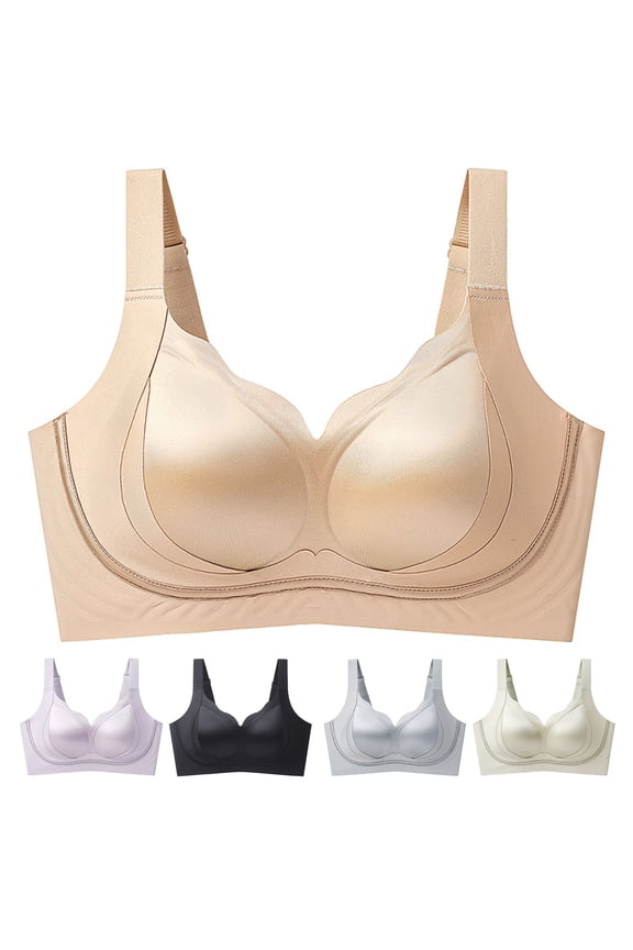 Bras for Women,Push Up Bra,Seamless T Shirt Bra with Memory Foam Lightweight Lift and Support Soft Fabric for Smooth Natural Shape Under Shirts Green