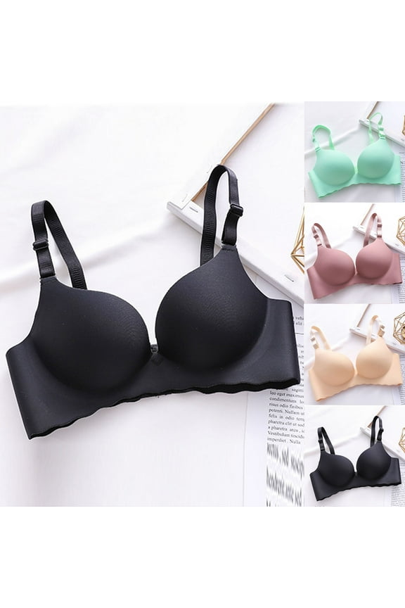 Bras for Women No Underwire,Push Up Bra,Seamless Smooth Cup Wireless Bra for Small Busts One Piece Construction Light Padding for Enhanced Lift and Side Support Daily Comfortable Mint Green