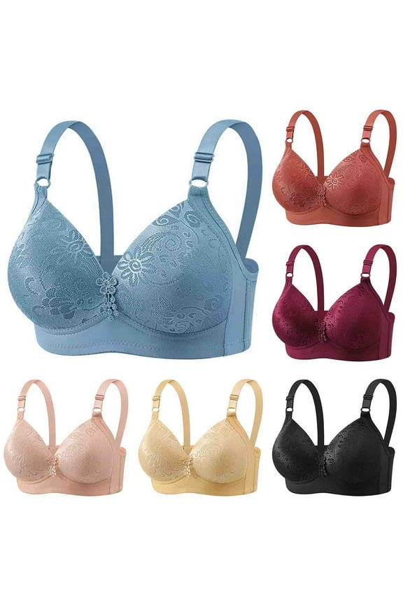 Bras for Women No Underwire,Push Up Bra,Wireless Lightly Lined Bras Thin Breathable Cups Gentle Lift and Shaping for Comfortable Natural Look Good for Everyday Daily Wear Red