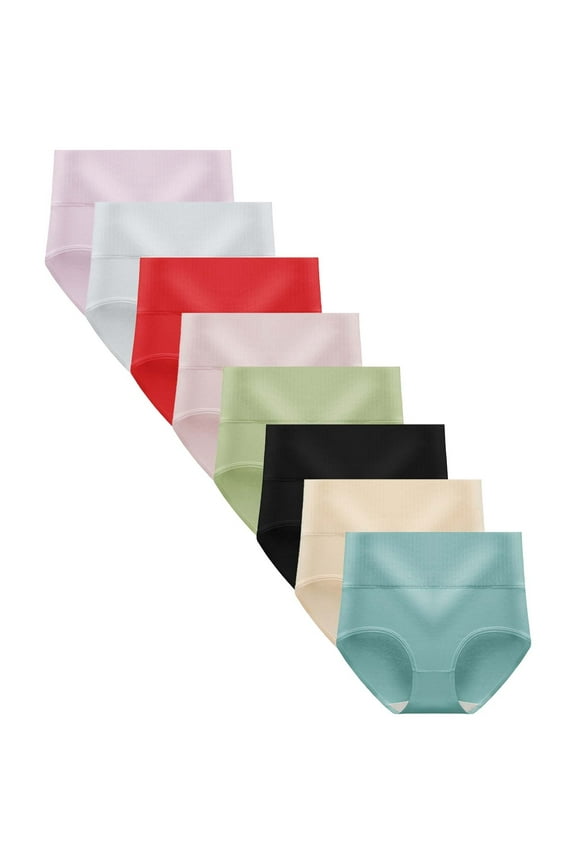 Cotton Underwear for Women,Women's Panties,Plus Size High Waist Fashion Panties for Women Lace Satin Touch Comfortable Fits Stylish Underwear for Confident Feel Black