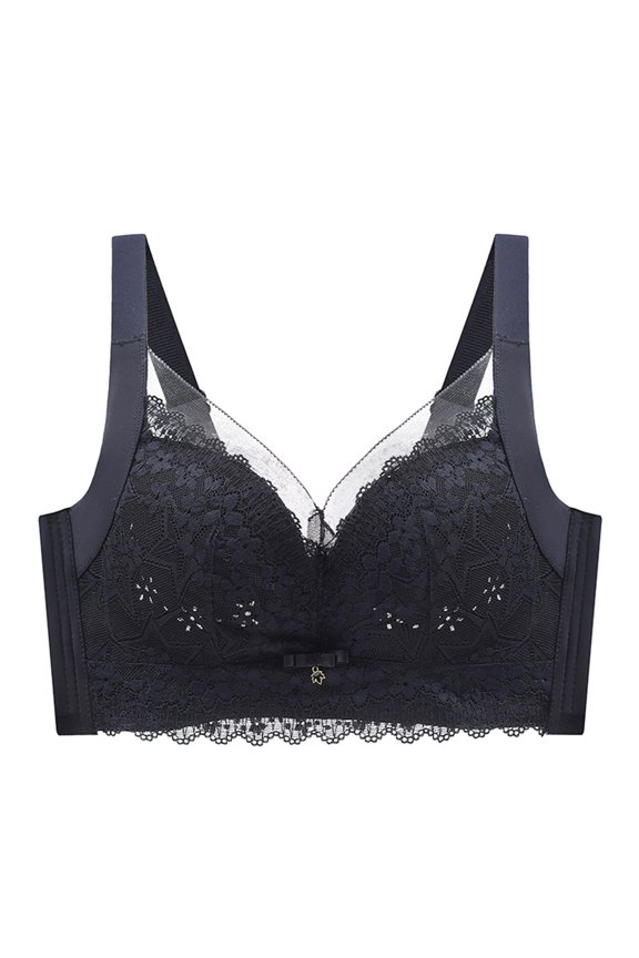 Everyday Bras for Women, Women's Comfort Lift Wirefree Bra No Steel Ring Lactation Vest Bra Back Adjustment Yoga Running Brass No Underwire Black Cup 36/80BC