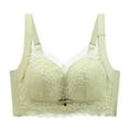thumbnail image 1 of QLEICOM Everyday Bras for Women, Women's Comfort Lift Wirefree Bra No Steel Ring Lactation Vest Bra Back Adjustment Yoga Running Brass No Underwire Green Cup 36/80BC, 1 of 4