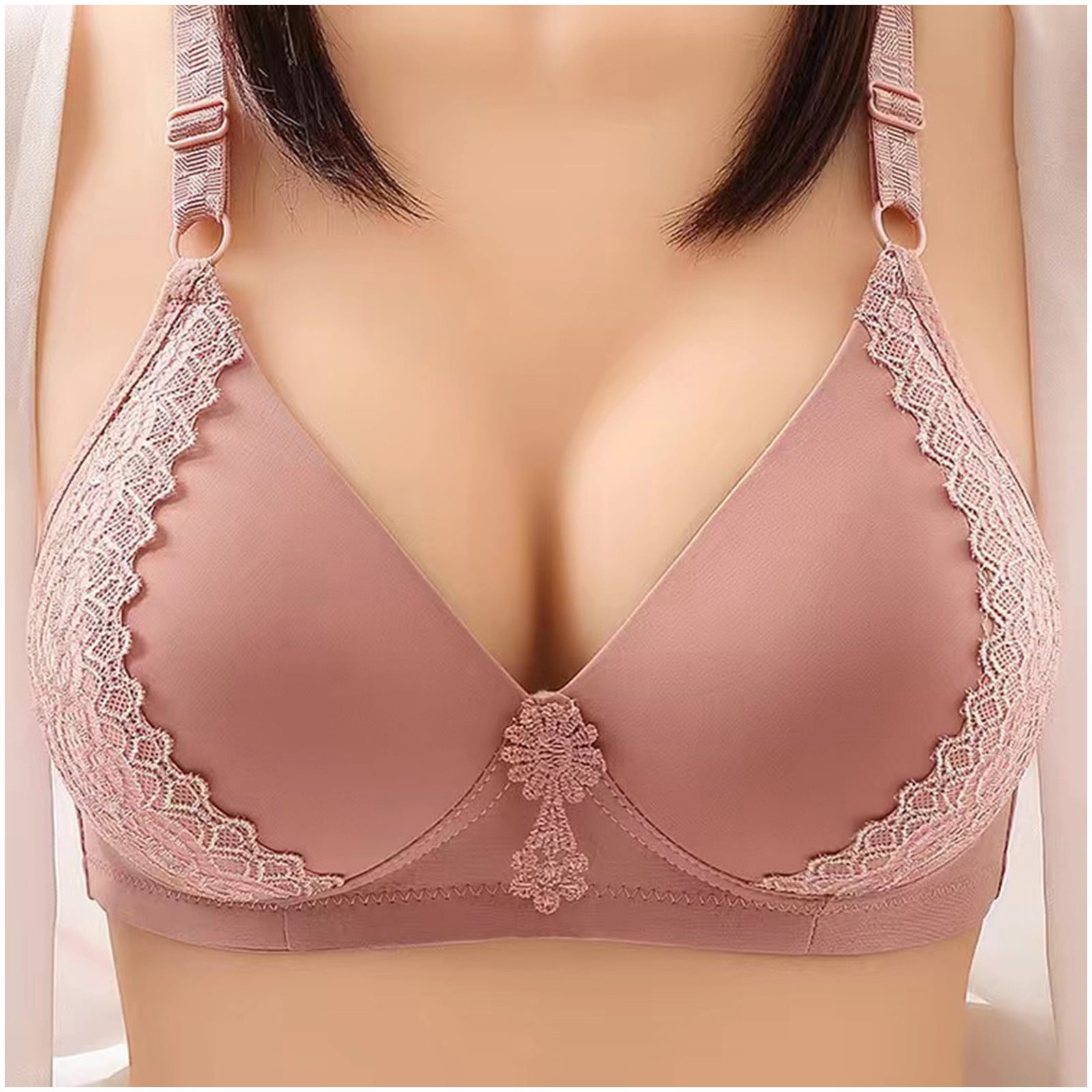 QLEICOM Everyday Bras for Women Comfort Lift Wirefree Bra Sexy Bra