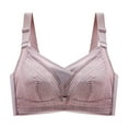 thumbnail image 1 of QLEICOM Everyday Bras for Women, Women's Comfort Lift Wirefree Bras Underwear Removable Shoulder Strap Daily Comfort Bra Underwear Bras No Underwire Pink Cup 46/105BCD, 1 of 5