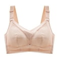 thumbnail image 1 of QLEICOM Everyday Bras for Women, Women's Comfort Lift Wirefree Bras Underwear Removable Shoulder Strap Daily Comfort Bra Underwear Bras No Underwire Beige Cup 38/85BCD, 1 of 2