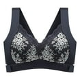 thumbnail image 1 of QLEICOM Everyday Bras for Women, Women's Comfort Lift Wirefree Bras Underwear Removable Shoulder Strap Daily Comfort Bra Underwear Bras No Underwire Black Cup 46/105BCD, 1 of 3