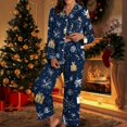 thumbnail image 1 of QLEICOM Fall Pajamas Women,Pj Sets for Woman,Women's Christmas Pajama Set with Hooded Long Sleeve Top and Matching Bottoms Festive Sleepwear for Holiday Celebrations and Cozy Nights, 1 of 6