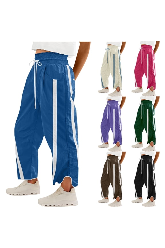 Hiking Pants Women,Casual Pants for Women,Women Work Pants in Solid Color with Stretch Elastic Waist and Suitable for Casual Activities and Errands