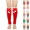 thumbnail image 1 of QLEICOM Leg Warmers,Socks for Women,Women's Christmas Leg Warmers with Plush Lining and Slouchy Knit for Cold Weather Festive Footless Socks Provide Calf Warmth As Holiday Themed Accessories Red, 1 of 5