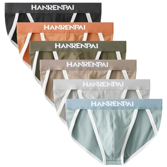 QLEICOM Mens Underwear,Briefs for Men,Plus Size Men Mid Rise Briefs Full Coverage Comfortable Breathable Cotton Blend Soft Waistband for Daily Support and Relaxed Fits Orange