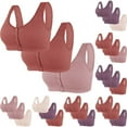 thumbnail image 1 of QLEICOM Push Up Bras for Women,Womens Bras,3 Pack Plus Size Wireless Bras with Front Closure and Push Up Comfortable Set Features Breathable Fabric for All Day Wear, 1 of 3