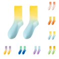 thumbnail image 1 of QLEICOM Socks for Women,Mens Socks,Unisex Mid-Crew Socks with Color Gradient for Athletic Wear and Fashion Style Colorful Socks Great for Running Gym and Everyday Streetwear Pink, 1 of 6