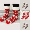 thumbnail image 1 of QLEICOM Socks for Women,Womens Socks,Women Holiday Socks with Festive Print Non-Slip Sole and Thermal Fleece Crew Socks Fashion for Indoor and Outdoor Winter Activities Gray, 1 of 4