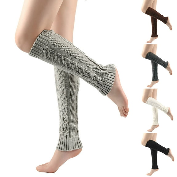 QLEICOM Socks for Women,Womens Socks,Women's Knit Leg Warmers with Decorative Buttons and Lace Trim for Yoga and Loungewear Long Slouchy Socks Provide Extra Warmth for Ankles and Calves Indoors Black