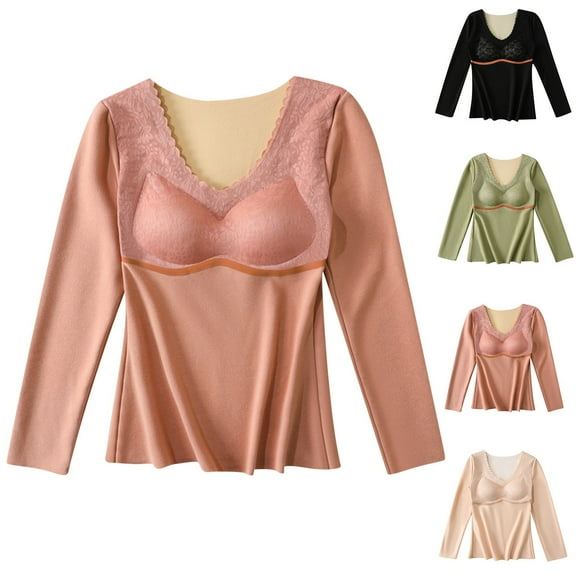 QLEICOM Undershirts for Women,Womens Tank Tops,Women Shapewear Long Sleeve Undershirts Tops Tummy Control Compression Tops seamless Body Shaper Sleepwear